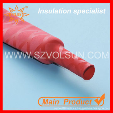 Tubo de encogimiento de calor texturizado rojo antideslizante tubo de color rojo